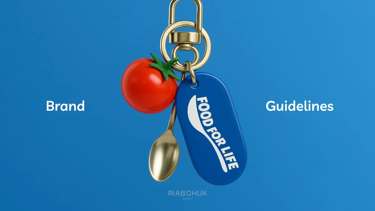 Food For Life keychain with tomato and spoon